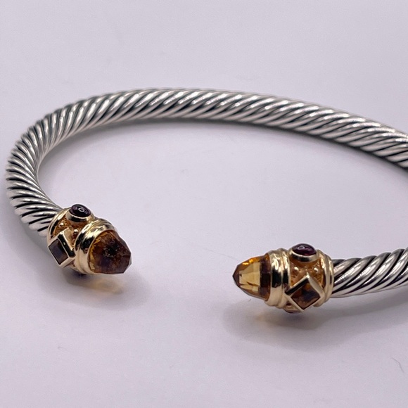 David Yurman 5mm Renaissance Bracelet with Citrine and 14k Gold - Picture 10 of 16